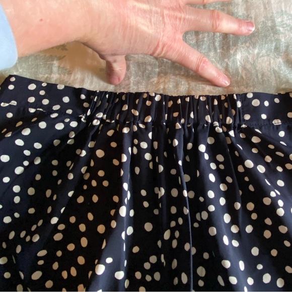 Sugarlips Navy and Cream Polkadot Wide Leg Pants - Picture 9 of 9